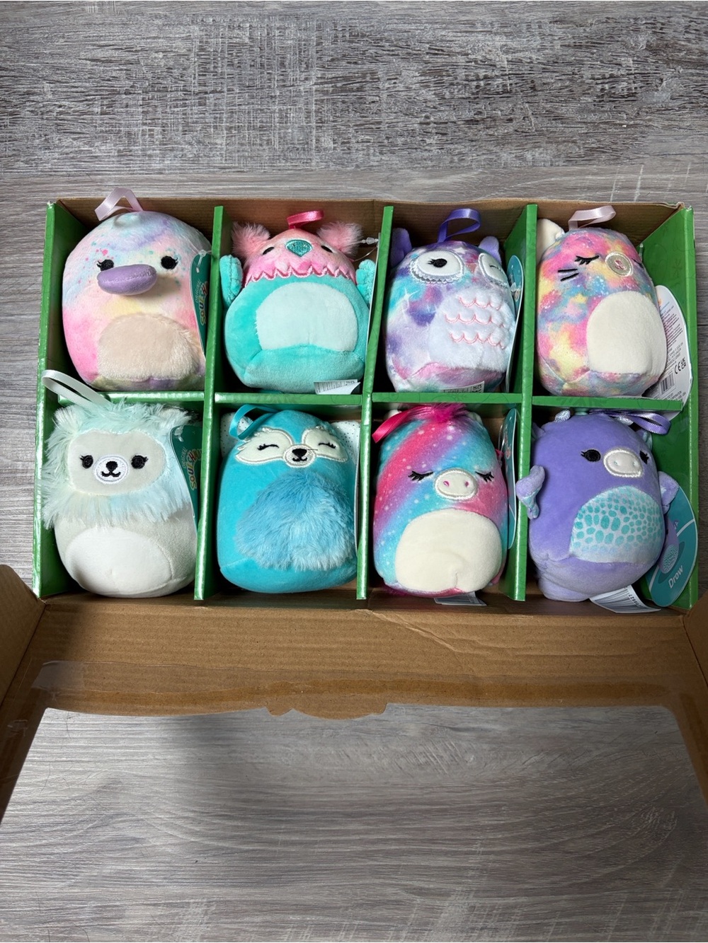 Squishmallows Holiday Ornament Set - Teal, Purple, Pink, Blue, White - Picture 4 of 6